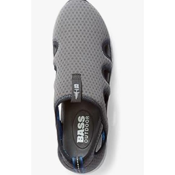 BASS OUTDOOR Men's Hex Vented Hiking Shoes – Traction-Sole Mesh Slip-ons SZ 9.5 - Picture 3 of 7